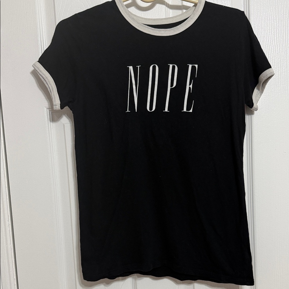 Modern Lux Black Tee with White Trim